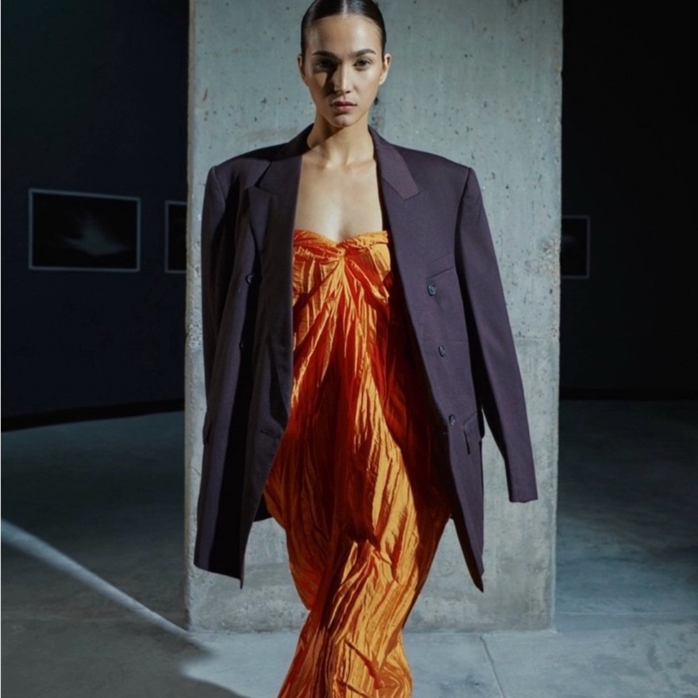 Baobab Ariel Orange Maxi Dress